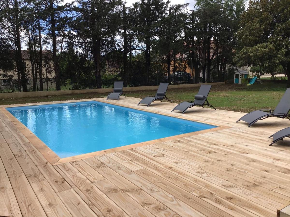 Gite Les Oliviers 10 Pers Piscine Au Calme 4 Etoiles Saint-Laurent-la-Vernède Exterior photo