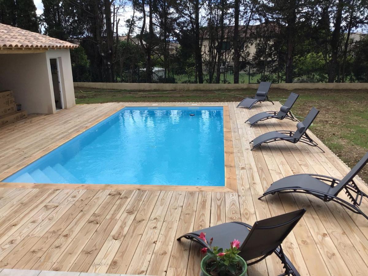 Gite Les Oliviers 10 Pers Piscine Au Calme 4 Etoiles Saint-Laurent-la-Vernède Exterior photo