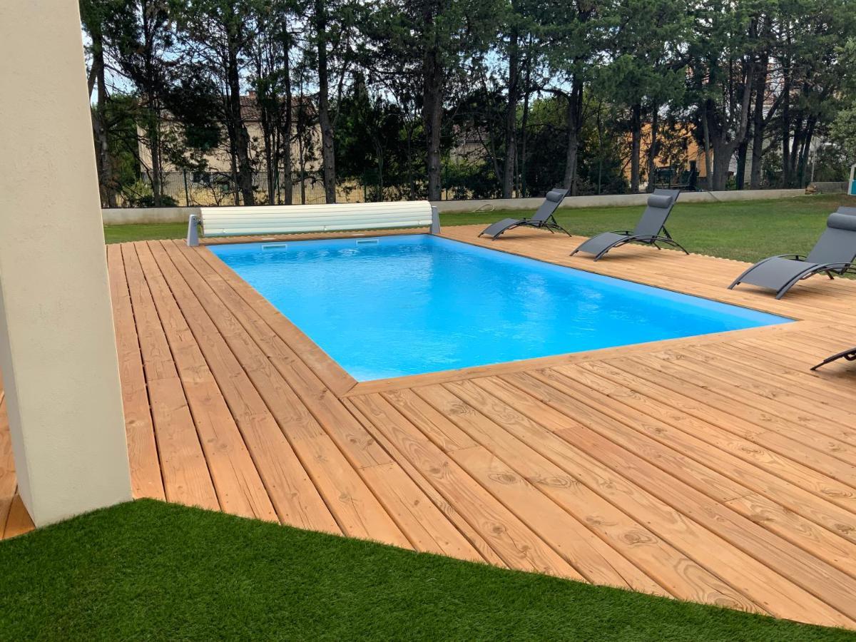 Gite Les Oliviers 10 Pers Piscine Au Calme 4 Etoiles Saint-Laurent-la-Vernède Exterior photo
